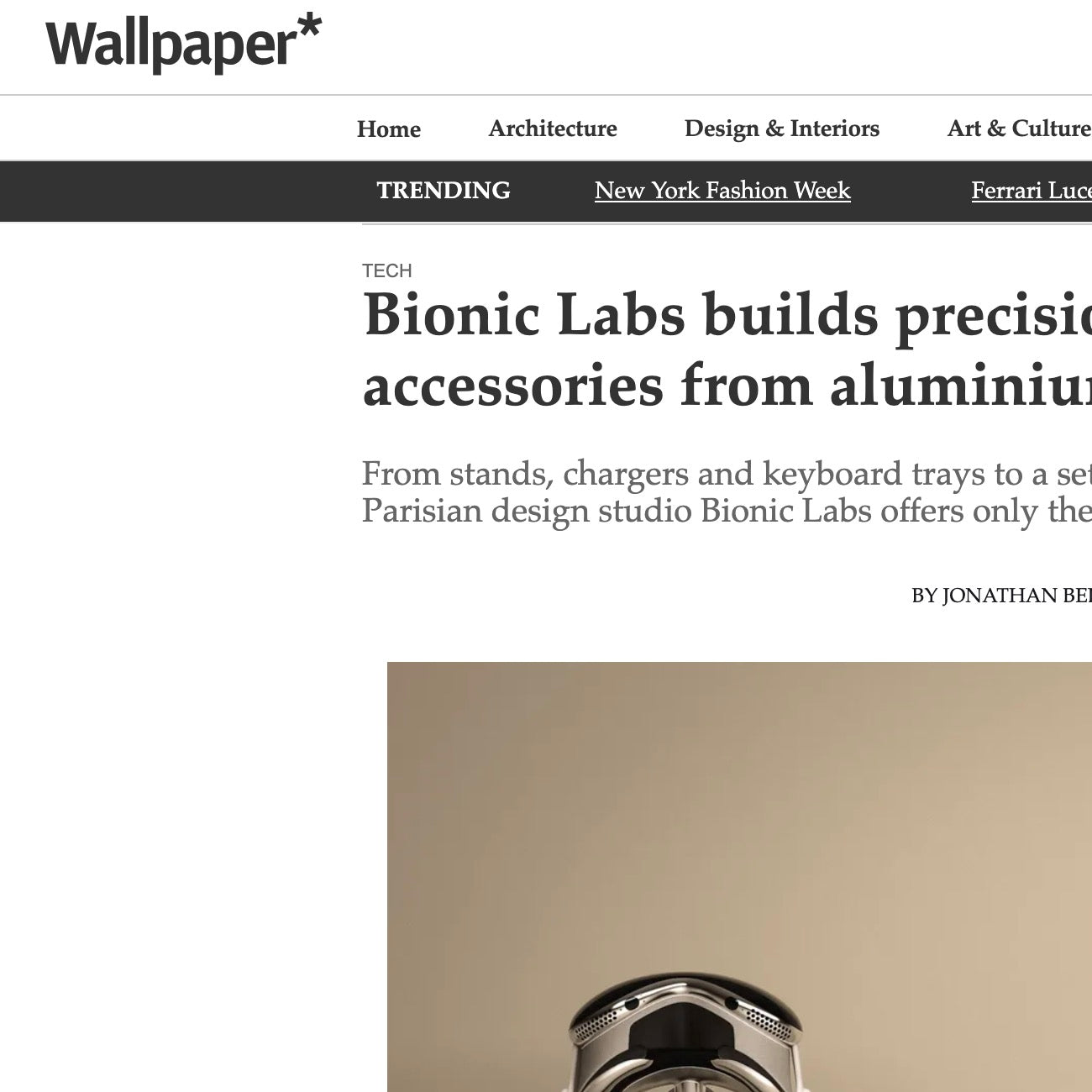 Bionic Featured in Wallpaper