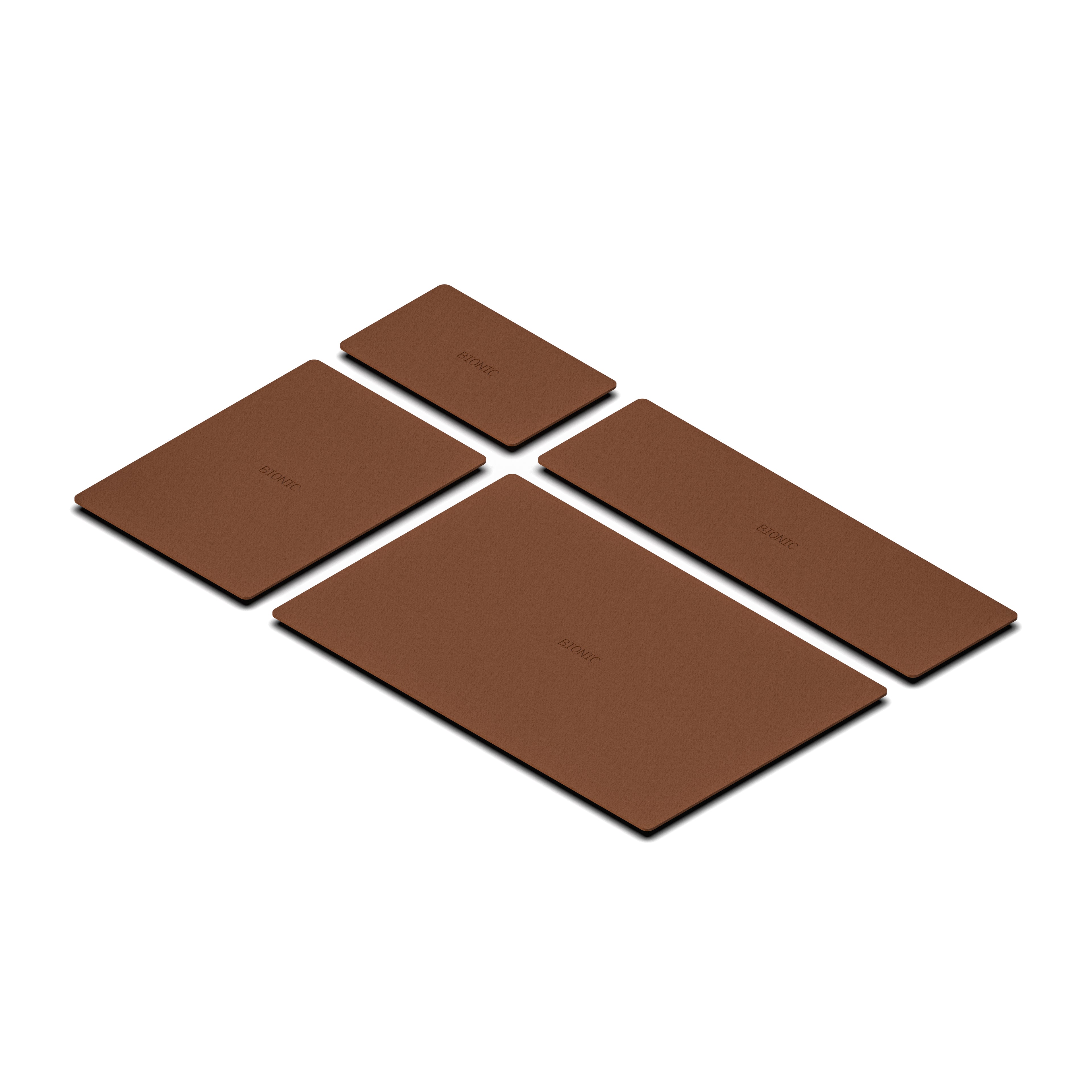 Valet Tray Leather Pad Set